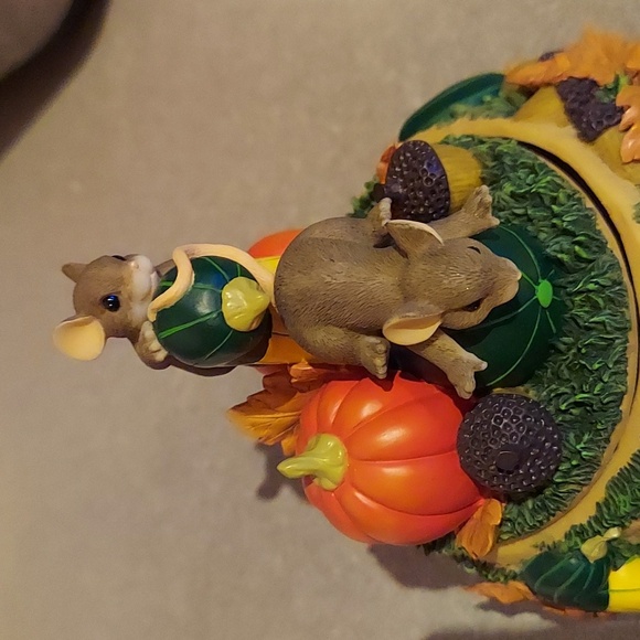 Fitz and Floyd Autumn Leaves music box - Picture 2 of 6